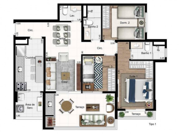 Imagem Apartamento com 3 Quartos à Venda, 86 m² em Centro - Guarulhos