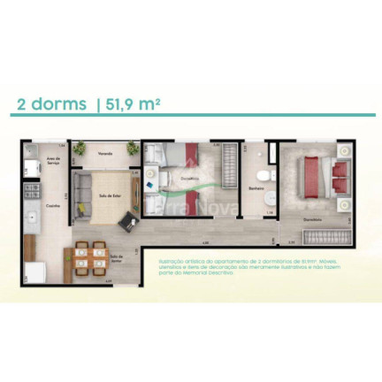 Imagem Apartamento com 2 Quartos à Venda,  em Santa Gertrudes - Jundiaí