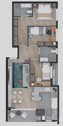 Imagem Apartamento com 3 Quartos à Venda, 85 m² em Saguaçu - Joinville