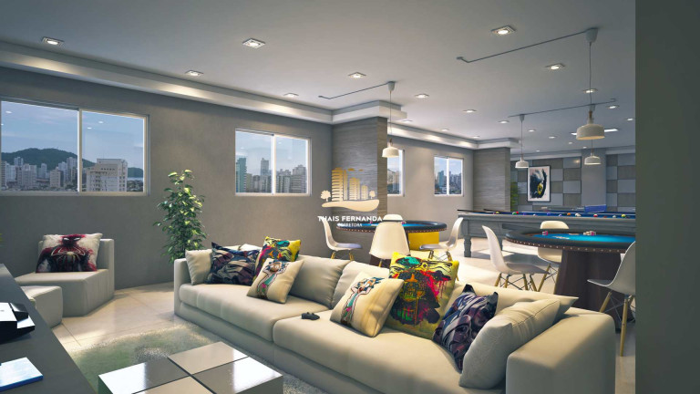 Apartamento com 2 Quartos à Venda, 91 m² em Canto Do Forte - Praia Grande