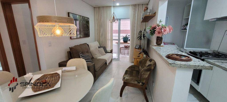 Apartamento com 2 Quartos à Venda, 62 m² em Vila Caiçara - Praia Grande