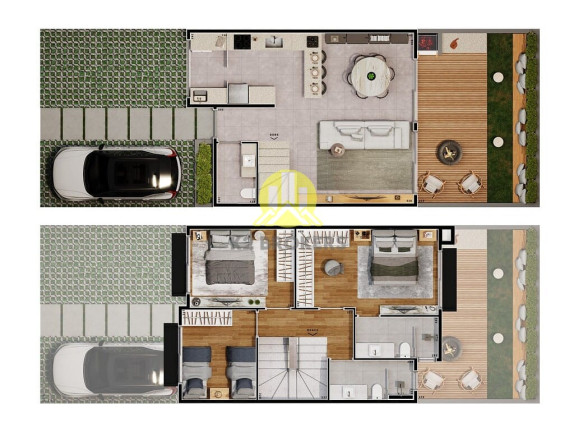 Imagem Casa com 3 Quartos à Venda, 102 m² em Santa Felicidade - Curitiba Imagem Casa com 3 Quartos à Venda, 102 m² em Santa Felicidade - Curitiba