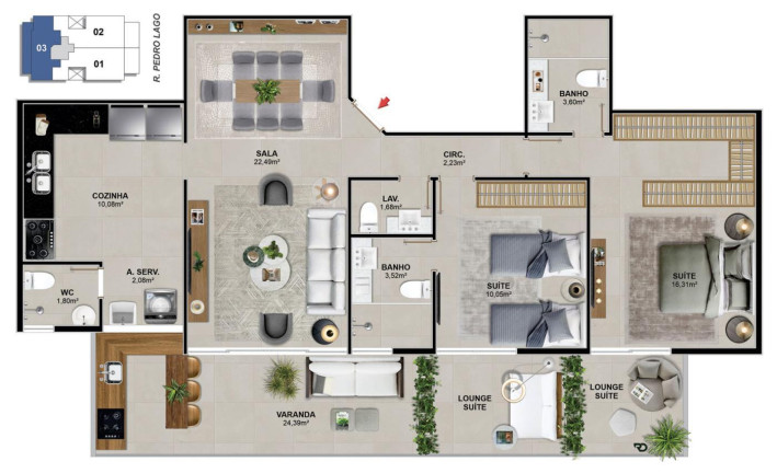 Imagem Apartamento com 3 Quartos à Venda, 173 m² em Barra Da Tijuca - Rio De Janeiro