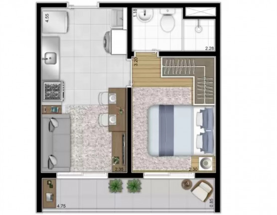 Imagem Imóvel com 1 Quarto à Venda, 31 m² em Vila Das Belezas - São Paulo Imagem Imóvel com 1 Quarto à Venda, 31 m² em Vila Das Belezas - São Paulo