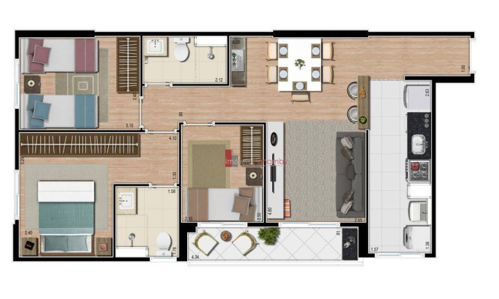 Imagem Apartamento com 2 Quartos à Venda, 48 m² em Vila Andrade - São Paulo