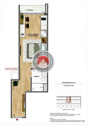 Imagem Apartamento com 1 Quarto à Venda, 37 m² em Centro - Rio De Janeiro