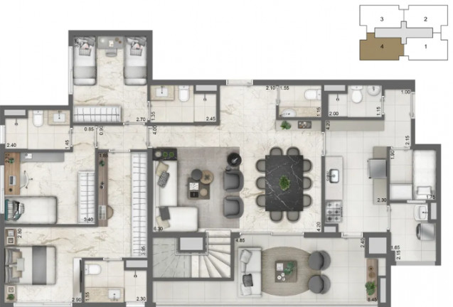 Imagem Cobertura com 3 Quartos à Venda, 224 m² em Santo Amaro - São Paulo
