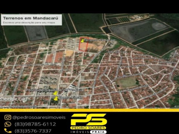Terreno à Venda, 250 m² em Mandacaru - João Pessoa