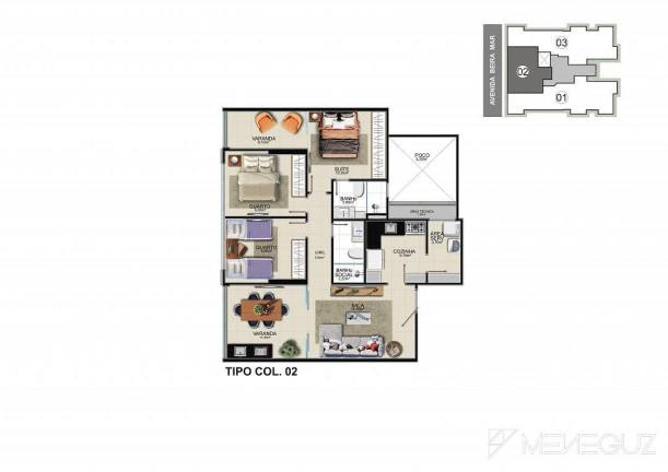 Imagem Apartamento com 3 Quartos à Venda, 120 m² em Praia Do Morro - Guarapari Imagem Apartamento com 3 Quartos à Venda, 120 m² em Praia Do Morro - Guarapari