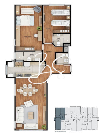 Imagem Apartamento com 2 Quartos à Venda, 77 m² em Floresta - Gramado