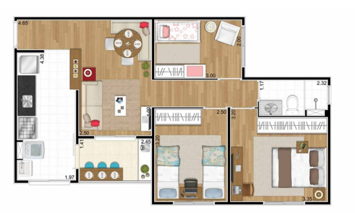 Imagem Apartamento com 3 Quartos à Venda, 62 m² em Votupoca - Barueri Imagem Apartamento com 3 Quartos à Venda, 62 m² em Votupoca - Barueri