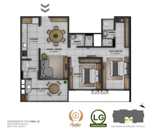 Imagem Apartamento com 2 Quartos à Venda, 114 m² em Floresta - São Jose