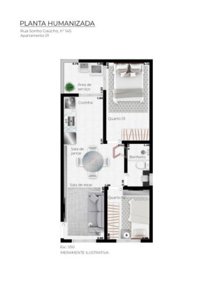 Imagem Apartamento com 2 Quartos à Venda, 41 m² em Jardim São Nicolau - São Paulo Imagem Apartamento com 2 Quartos à Venda, 41 m² em Jardim São Nicolau - São Paulo