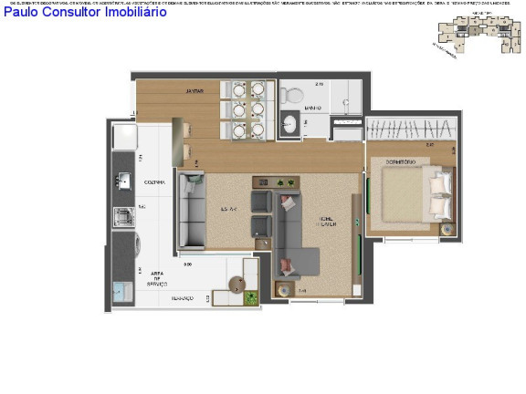 Imagem Imóvel com 2 Quartos à Venda, 51 m² em Centro - Diadema