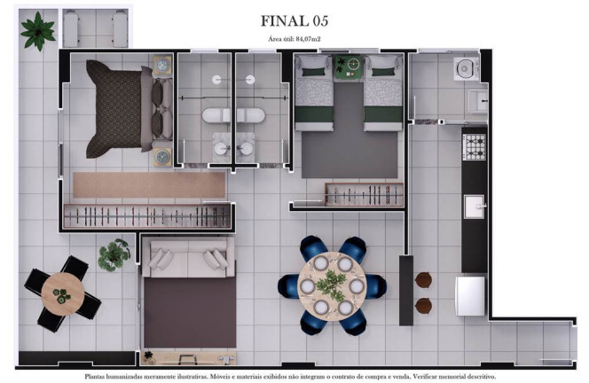 Imagem Apartamento com 2 Quartos à Venda, 81 m² em Aviação - Praia Grande Imagem Apartamento com 2 Quartos à Venda, 81 m² em Aviação - Praia Grande
