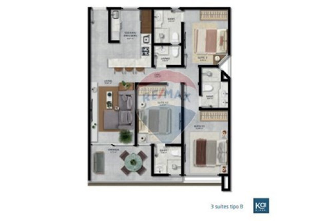 Imagem Apartamento com 3 Quartos à Venda, 78 m² em Praia Da Espera - Camaçari Imagem Apartamento com 3 Quartos à Venda, 78 m² em Praia Da Espera - Camaçari