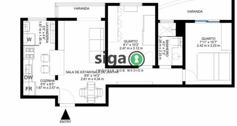 Imagem Apartamento com 2 Quartos à Venda, 49 m² em Vila Andrade - São Paulo Imagem Apartamento com 2 Quartos à Venda, 49 m² em Vila Andrade - São Paulo