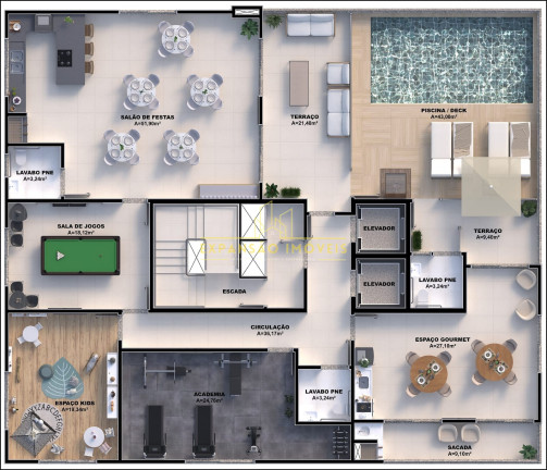 Imagem Apartamento com 3 Quartos à Venda, 87 m² em Pedra Branca - Palhoça Imagem Apartamento com 3 Quartos à Venda, 87 m² em Pedra Branca - Palhoça