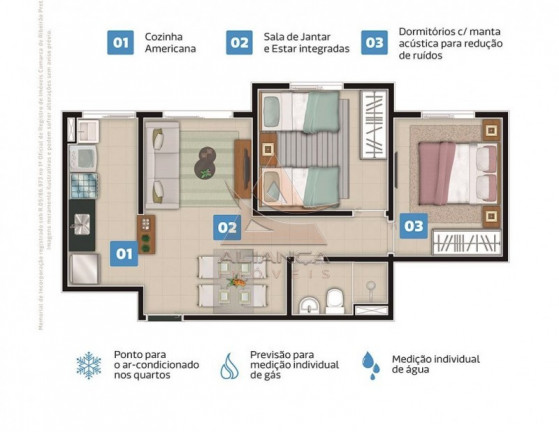 Imagem Apartamento com 2 Quartos à Venda, 49 m² em Ipiranga - Ribeirão Preto Imagem Apartamento com 2 Quartos à Venda, 49 m² em Ipiranga - Ribeirão Preto