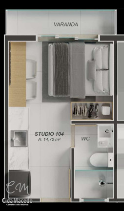 Imagem Apartamento com 1 Quarto à Venda, 20 m² em Aeroclube - João Pessoa