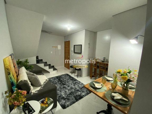 Imagem Cobertura com 2 Quartos à Venda, 80 m² em Vila Guarani - Santo André