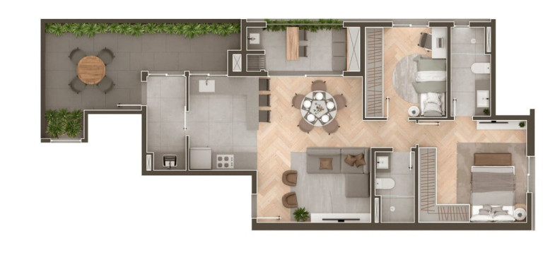 Imagem Cobertura com 3 Quartos à Venda, 149 m² em água Verde - Curitiba