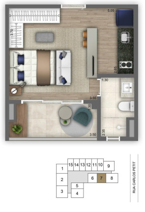 Imagem Kitnet com 1 Quarto à Venda, 36 m² em Vila Mariana - São Paulo Imagem Kitnet com 1 Quarto à Venda, 36 m² em Vila Mariana - São Paulo