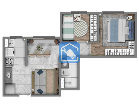 Imagem Apartamento com 2 Quartos à Venda, 39 m² em Socorro - São Paulo Imagem Apartamento com 2 Quartos à Venda, 39 m² em Socorro - São Paulo