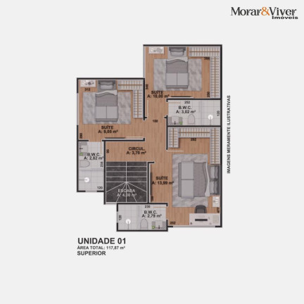Imagem Casa com 3 Quartos à Venda, 118 m² em Portão - Curitiba