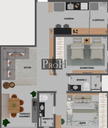 Imagem Apartamento com 1 Quarto à Venda, 37 m² em Nova Gerty - São Caetano Do Sul