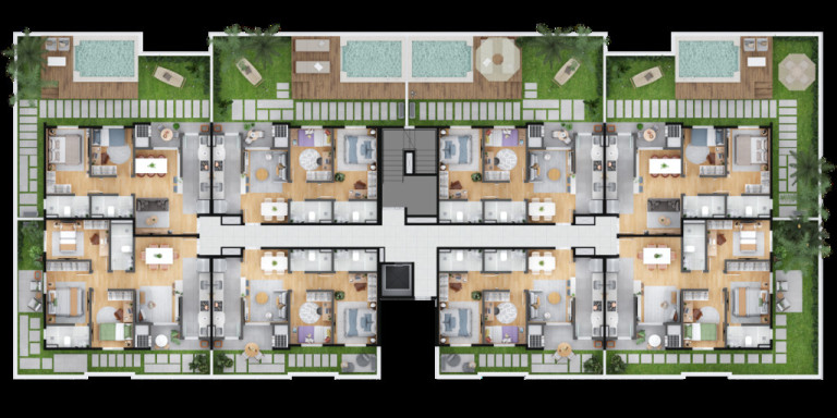 Imagem Apartamento com 3 Quartos à Venda, 63 m² em Hauer - Curitiba Imagem Apartamento com 3 Quartos à Venda, 63 m² em Hauer - Curitiba