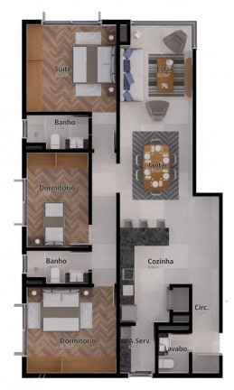 Imagem Apartamento com 3 Quartos à Venda, 11.424 m² em Centro - Canela