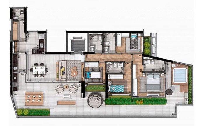 Imagem Apartamento com 4 Quartos à Venda, 197 m² em Brooklin Paulista - São Paulo Imagem Apartamento com 4 Quartos à Venda, 197 m² em Brooklin Paulista - São Paulo