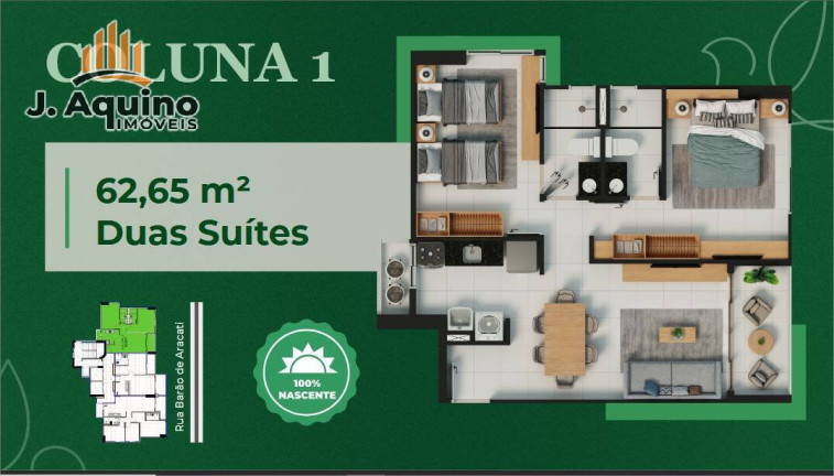 Imagem Apartamento com 1 Quarto à Venda, 62 m² em Aldeota - Fortaleza Imagem Apartamento com 1 Quarto à Venda, 62 m² em Aldeota - Fortaleza