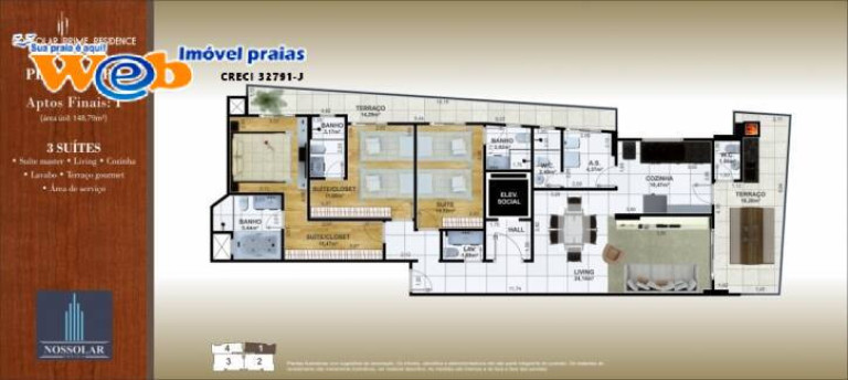 Imagem Apartamento com 3 Quartos à Venda, 147 m² em Vila Tupi - Praia Grande Imagem Apartamento com 3 Quartos à Venda, 147 m² em Vila Tupi - Praia Grande