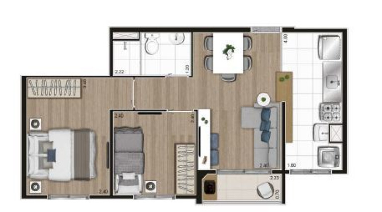 Imagem Apartamento com 2 Quartos à Venda, 42 m² em Tatuapé - São Paulo Imagem Apartamento com 2 Quartos à Venda, 42 m² em Tatuapé - São Paulo