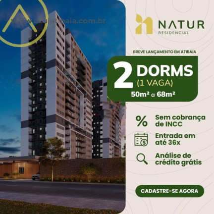 Imagem Apartamento com 2 Quartos à Venda, 56 m² em Centro - Atibaia