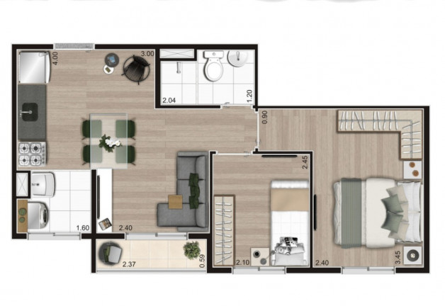 Imagem Imóvel com 2 Quartos à Venda, 36 m² em água Branca - São Paulo