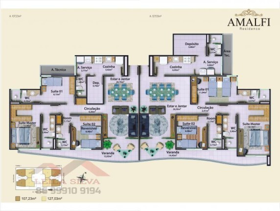 Imagem Apartamento com 3 Quartos à Venda, em Jóquei - Teresina Imagem Apartamento com 3 Quartos à Venda, em Jóquei - Teresina