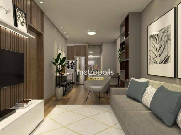 Imagem Apartamento com 2 Quartos à Venda, 58 m² em Osvaldo Cruz - São Caetano Do Sul