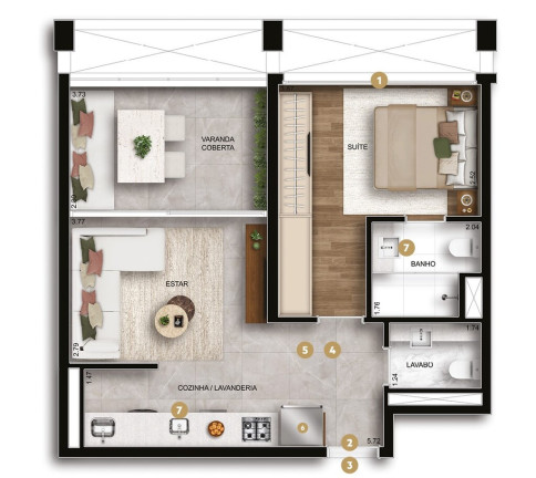 Imagem Apartamento com 1 Quarto à Venda, 57 m² em Ibirapuera - São Paulo Imagem Apartamento com 1 Quarto à Venda, 57 m² em Ibirapuera - São Paulo