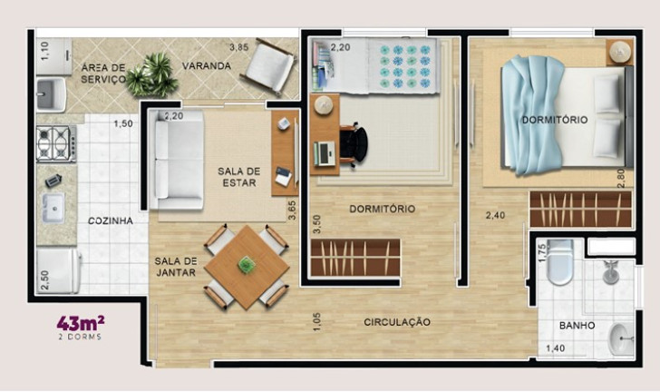 Imagem Apartamento com 2 Quartos à Venda, 43 m² em Jardim Três Irmãos - Taboão Da Serra Imagem Apartamento com 2 Quartos à Venda, 43 m² em Jardim Três Irmãos - Taboão Da Serra