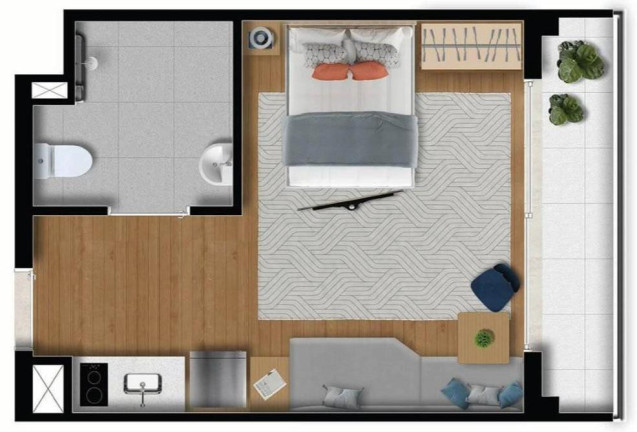 Foto do imóvel Studio com 1 Quarto à Venda, 28 m² em Brooklin - São Paulo