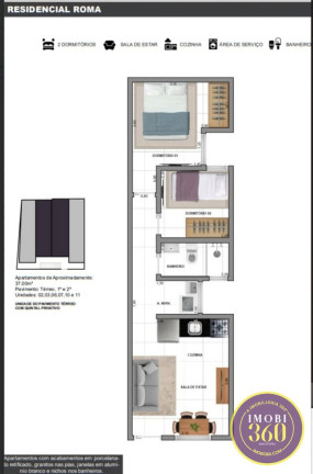 Imagem Apartamento com 2 Quartos à Venda, 40 m² em Vila Santa Teresa - São Paulo
