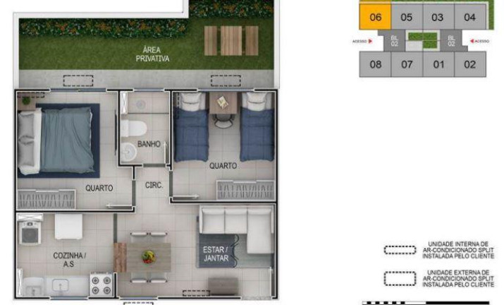 Imagem Apartamento com 2 Quartos à Venda, 40 m² em Três Pontes - Itaboraí Imagem Apartamento com 2 Quartos à Venda, 40 m² em Três Pontes - Itaboraí
