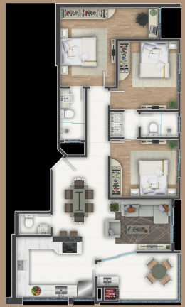 Imagem Apartamento com 3 Quartos à Venda, 94 m² em Perequê - Porto Belo Imagem Apartamento com 3 Quartos à Venda, 94 m² em Perequê - Porto Belo