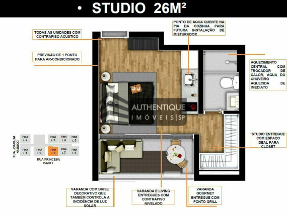 Imagem Apartamento com 1 Quarto à Venda, 38 m² em Brooklin - São Paulo