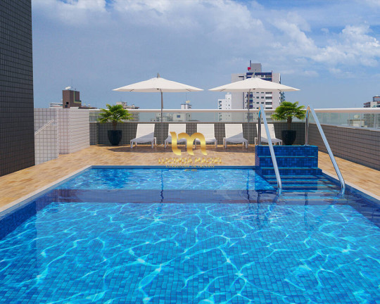 Imagem Apartamento com 1 Quarto à Venda, 54 m² em Guilhermina - Praia Grande