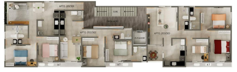 Imagem Apartamento com 3 Quartos à Venda, 127 m² em Bancários - João Pessoa Imagem Apartamento com 3 Quartos à Venda, 127 m² em Bancários - João Pessoa