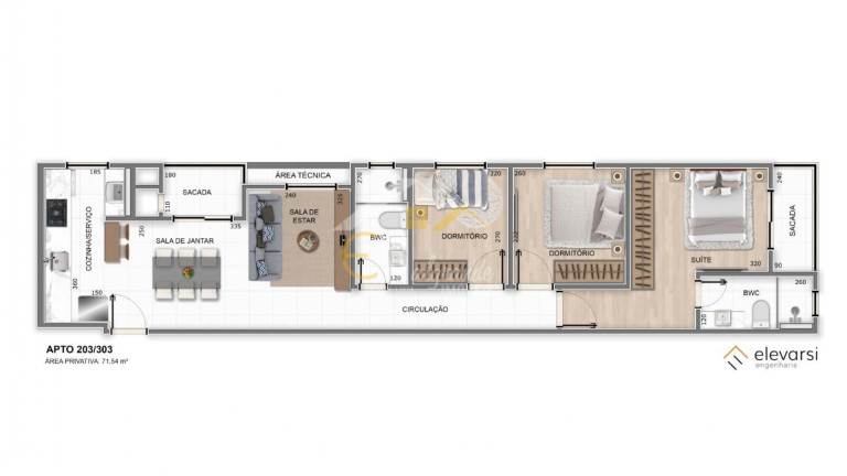Imagem Apartamento com 3 Quartos à Venda, 71 m² em Centro - Pinhais Imagem Apartamento com 3 Quartos à Venda, 71 m² em Centro - Pinhais